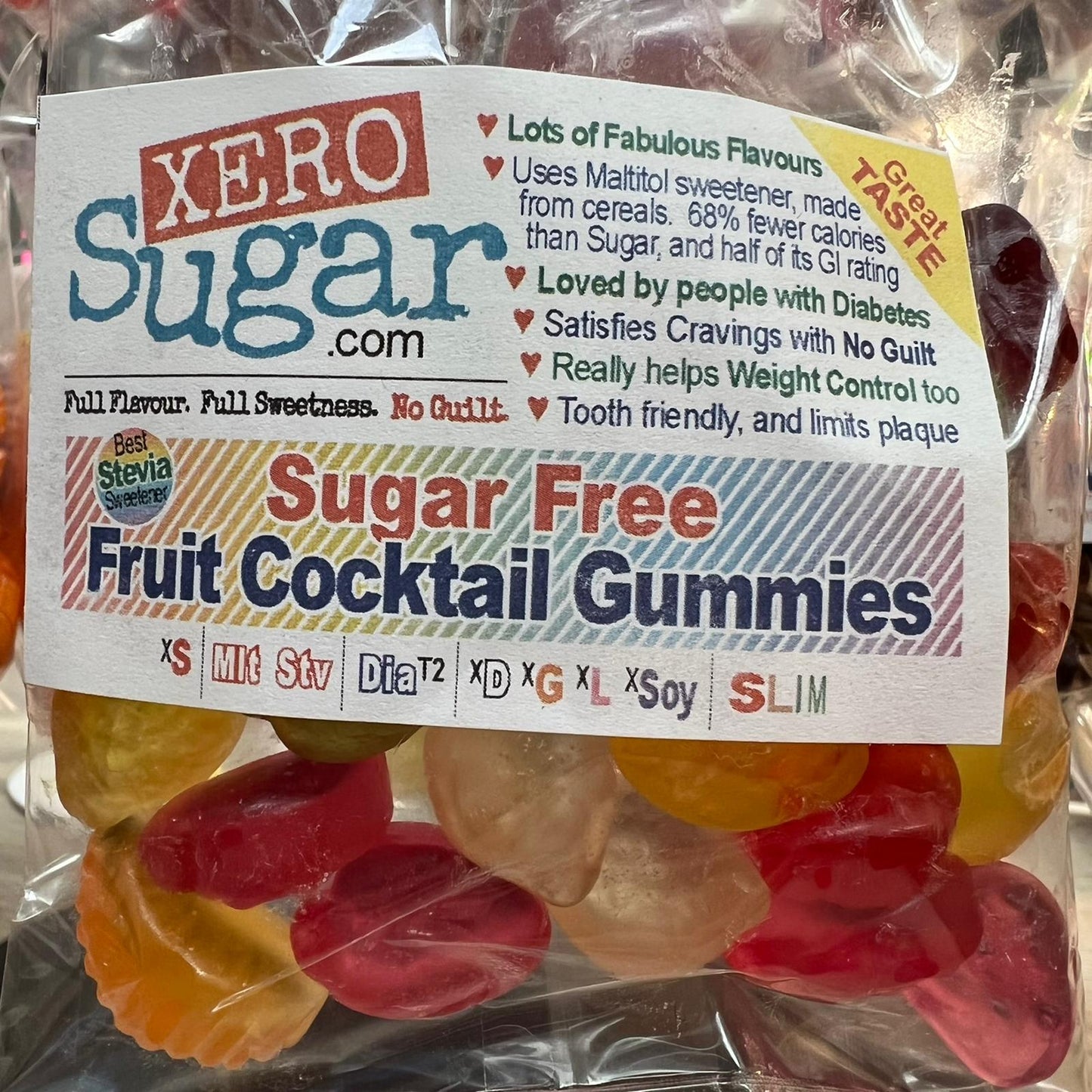 Fruit Cocktail Jelly Gummies  :::  Xero Sugar Sweets