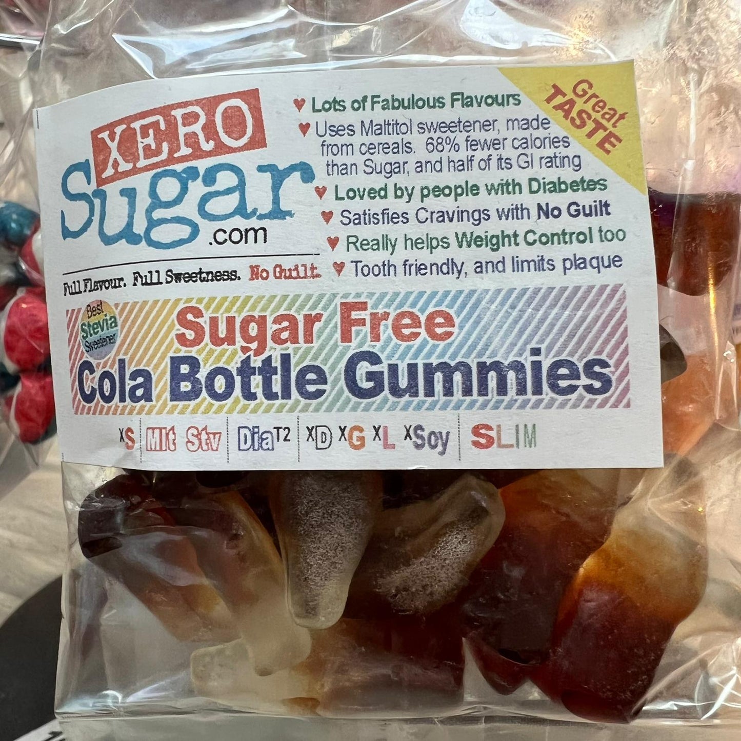 Cola Bottle Jelly Gummies  :::  Xero Sugar Sweets