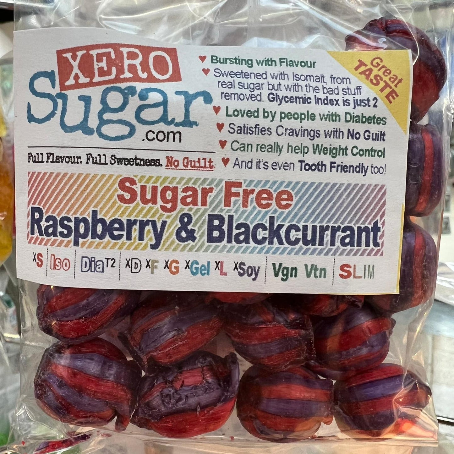 Raspberry & Blackcurrent  :::  Xero Sugar Sweets